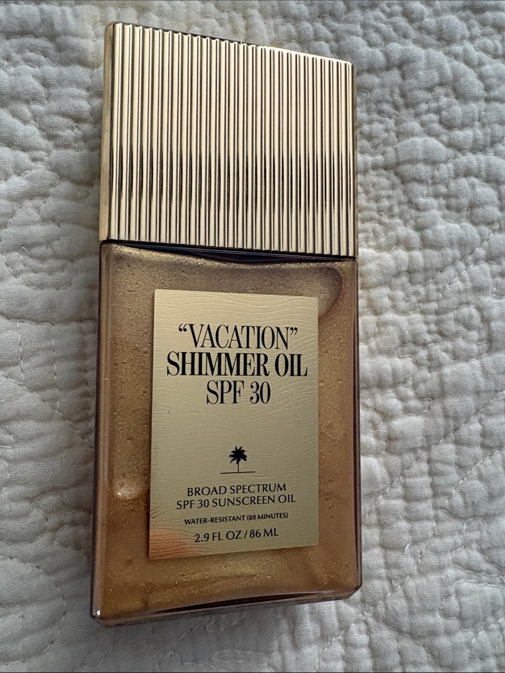 Vacation Shimmer Oil SPF 30 Broad Spectrum Sunscreen Oil in Gold